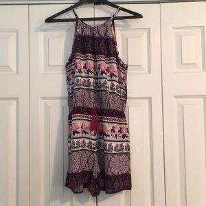 Multi color Romper size medium